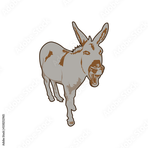 Illustration Vector Graphic of Donkey logo design