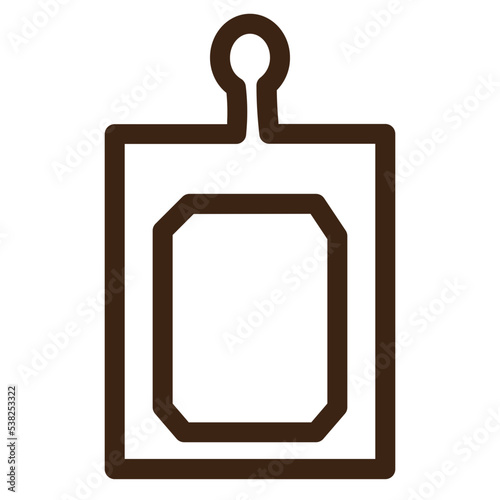 board cutting chopping tool vegetable outline icon