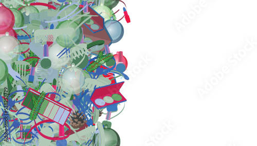 Background pattern abstract seamless design texture. Vertical stripe. Border frame, transparent background. Theme is about weaving, cosmetology, claw, hair clips, thread, bobby pin, powder