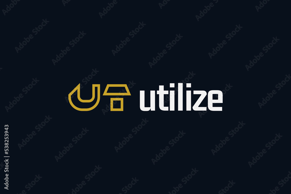 Abstract and Modern Initial Letter U and T Logo Design. UT Logo with Minimal Outline Style. Suitable for Business or Technology Logo Abstract and Modern Initial Letter U and T Logo Design. UT Logo with Minimal Outline Style. Suitable for Business or Technology Logo