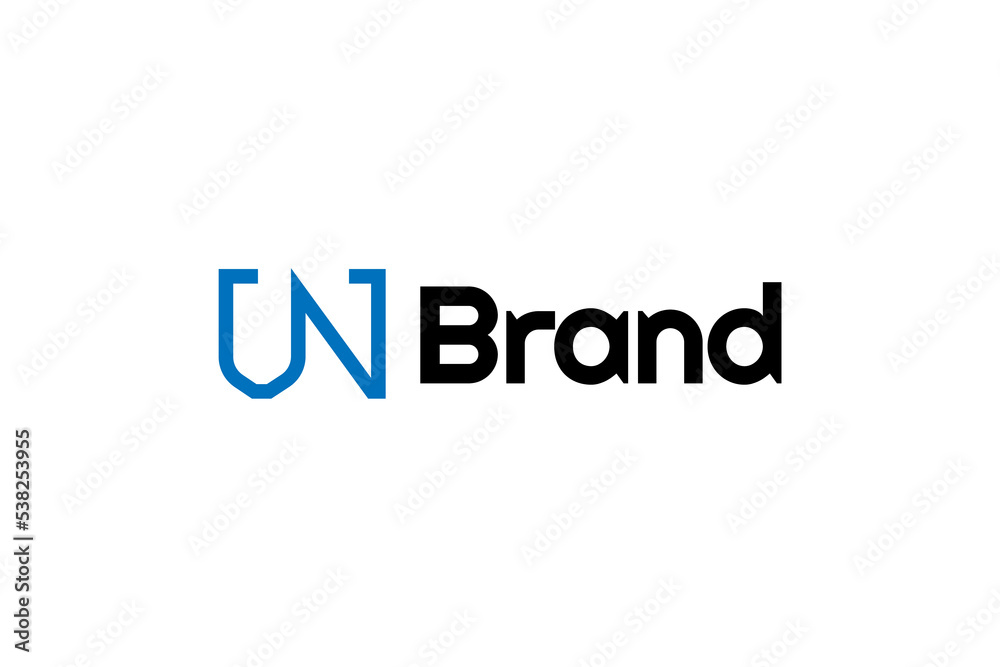 Abstract and Minimal Initial Letter U and N Logo Design. UN Logo with Blue Linear Concept. Suitable for Business or Technology Logo Abstract and Minimal Initial Letter U and N Logo Design. UN Logo with Blue Linear Concept. Suitable for Business or Technology Logo