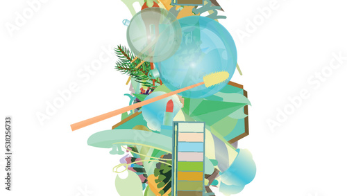 Background pattern abstract seamless design texture. Vertical stripe. Border frame, transparent background. Theme is about clip, toiletry, spruce, barber, santa, beauty, parlor, background