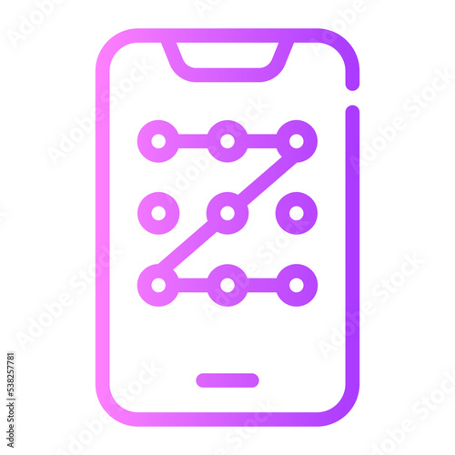 pin code gradient icon