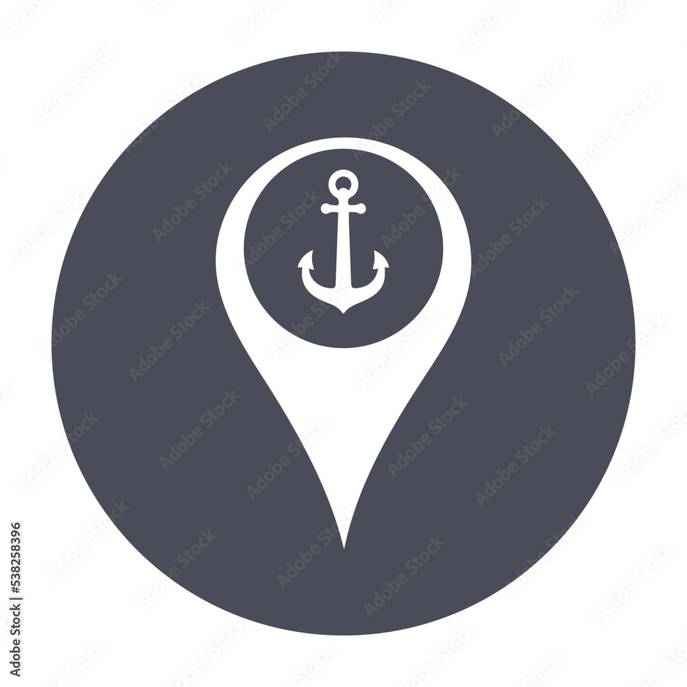 seaport location icon seaport location icon