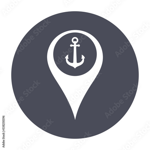seaport location icon