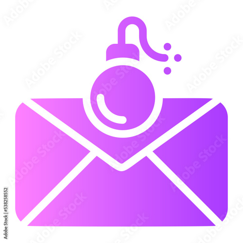 bomb gradient icon
