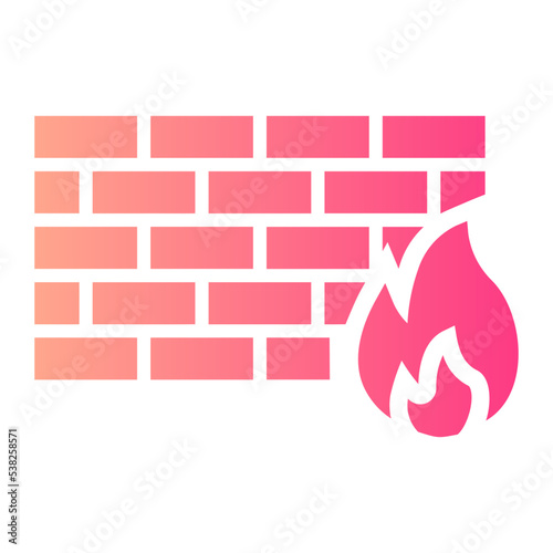 firewall gradient icon
