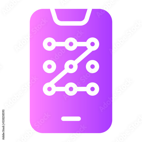 pin code gradient icon