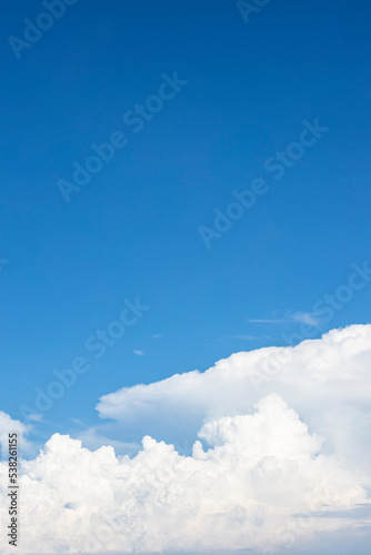 summer clouds with blue sky