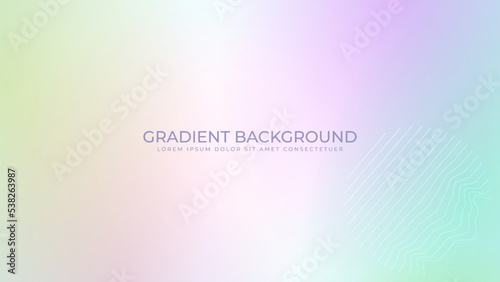 Gradient holographic background. Blurred texture effect. bright colored modern abstract graphic illustration