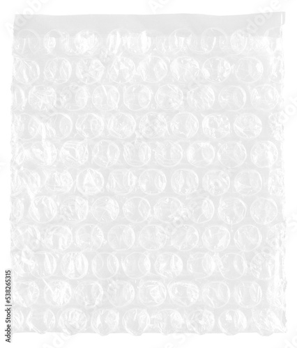 Billede på lærred plastic transparent cellophane bag on white background