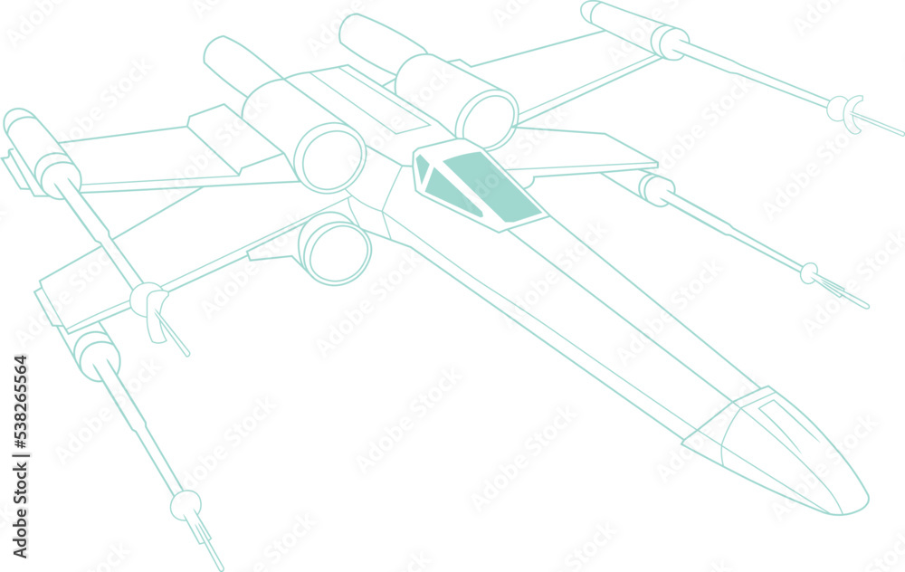 star wars ship vector de Stock Adobe Stock