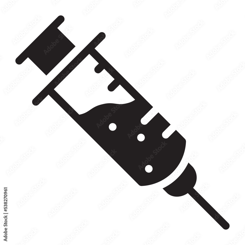 syringe glyph icon syringe glyph icon