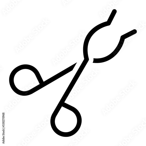 tongs glyph icon