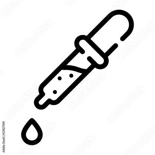dropper line icon