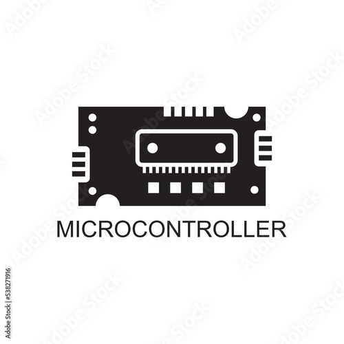 microcontroler icon , processor icon vector