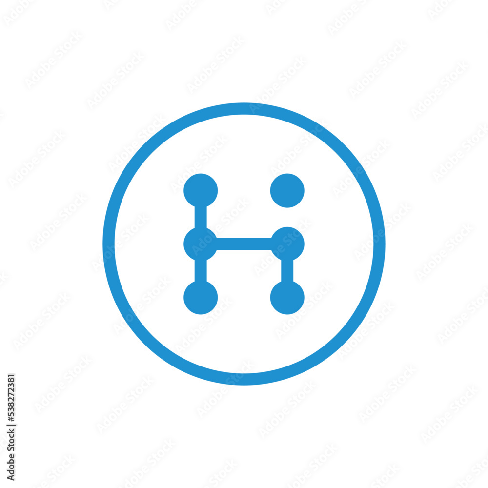 Initial letter H logo design template element, alphabet H icon, modern technology concept Initial letter H logo design template element, alphabet H icon, modern technology concept