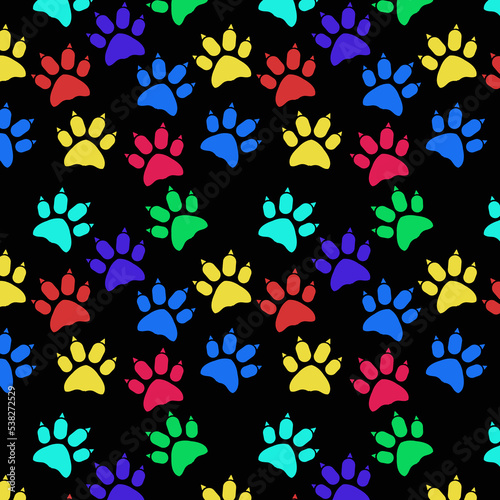 seamless dog pattern photo