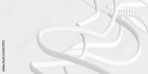 white design abstract background wave texture copy space design business concept