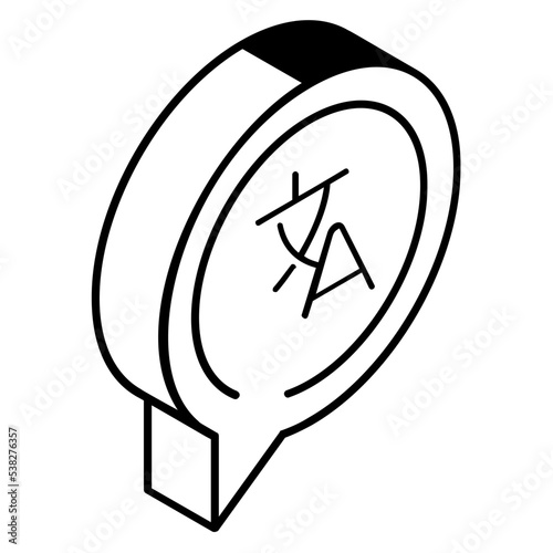 Ready to use line icon of translation 