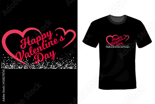 Valentines Day T-shirt Design Template 