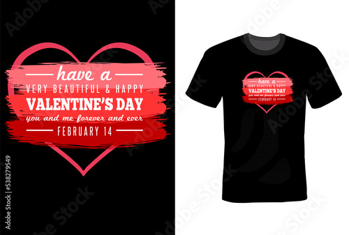Valentines Day T-shirt Design Template 