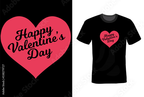 Valentines Day T-shirt Design Template 