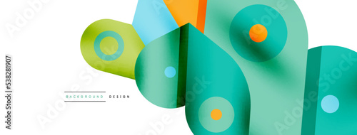Minimal geometric wallpaper. Creative abstract background. Simple forms lines and circle composition vector illustration for wallpaper banner background or landing page