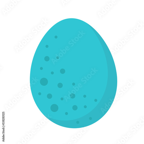 robin's egg flat icon vector illustration isolated on white background
