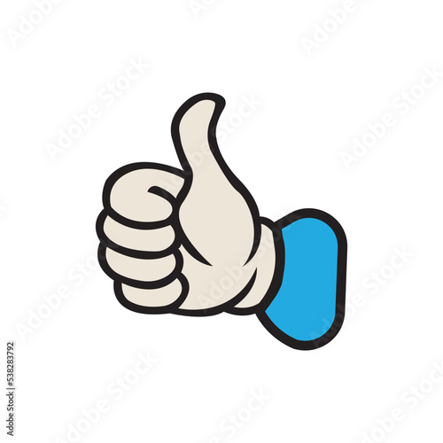 Like thumb icon logo, vector design