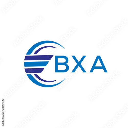 BXA letter logo. BXA Monogram logo design for entrepreneur and business. BXA Obest icon. photo