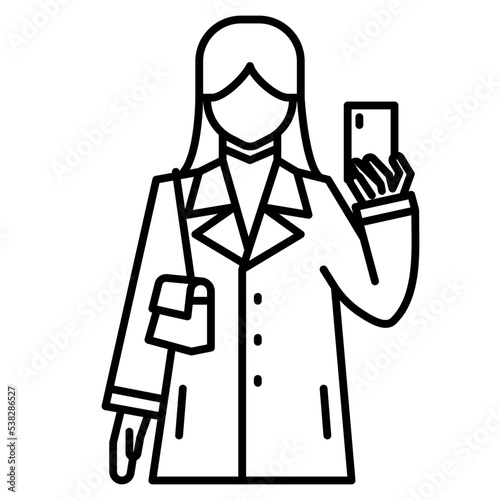 influencer line icon