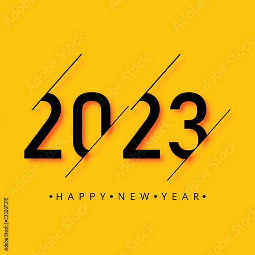 Happy new year 2023 celebration card background