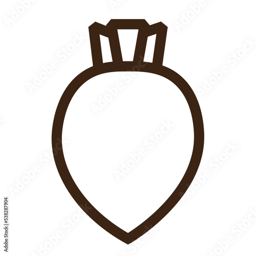 beetroot crop fresh organic vegetable outline icon