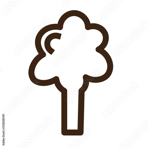 broccoli food healthy nutrition vegetable outline icon