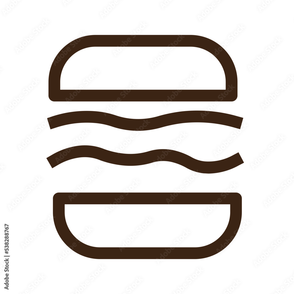 burger fast food hamburger breakfast eat vegetable outline icon burger fast food hamburger breakfast eat vegetable outline icon