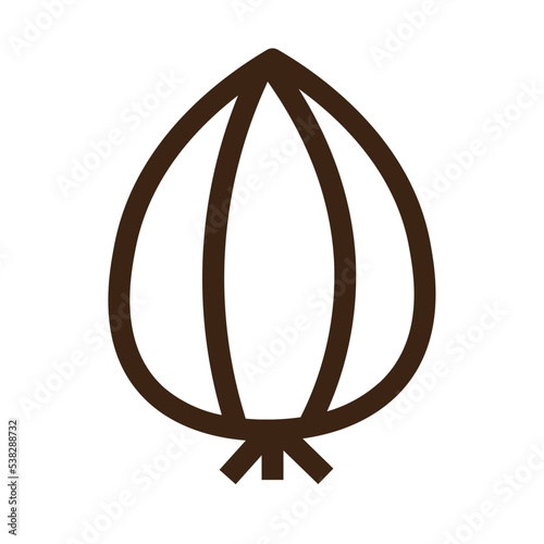 bulb clove food garlic spice vegetable outline icon