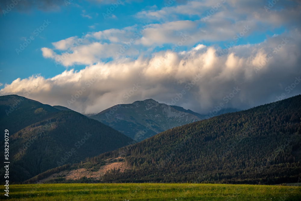 landscape with clouds, West Tatras