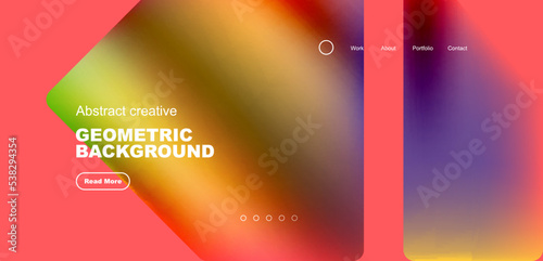 Fluid triangles minimal abstract background. Techno or business concept, pattern for wallpaper, banner, background, landing page