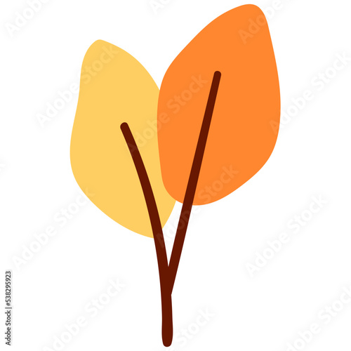 Hand drawn Autumn Branch, Plant, Leaf, Flower and Floral Elements