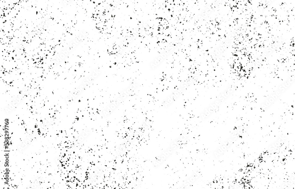 Grunge Black and White Distress Texture.Dust Overlay Distress Grain ,Simply Place illustration over any Object to Create grungy Effect.
