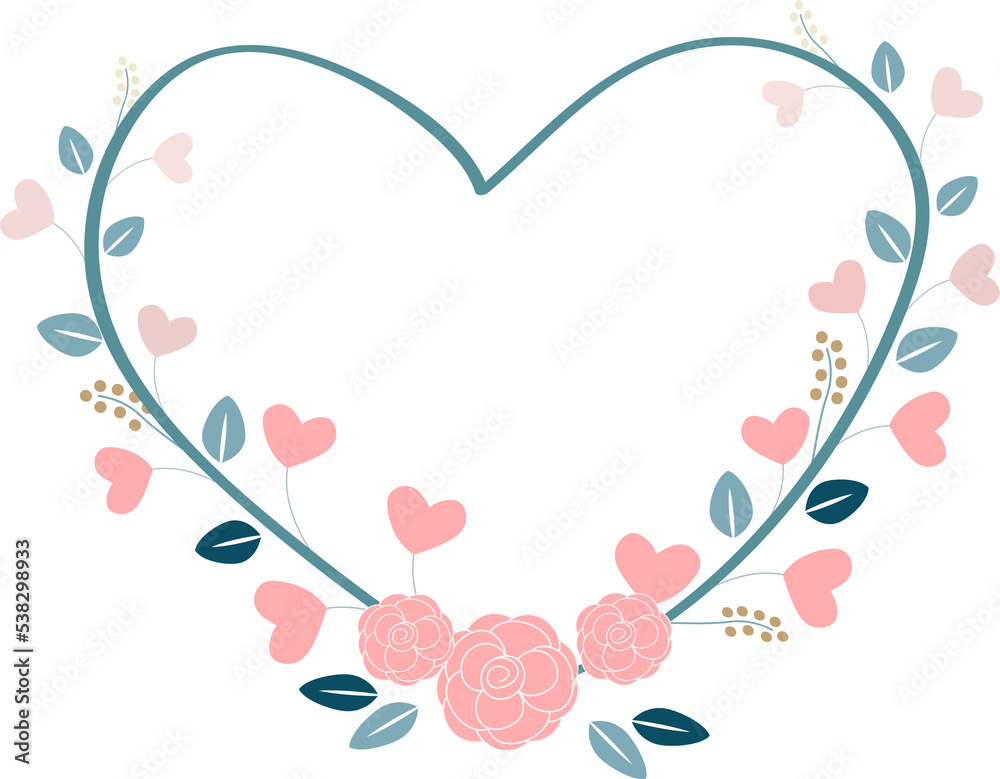 minimal valentines wreath in pastel color minimal valentines wreath in pastel color