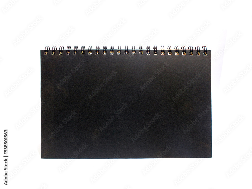 book with ring spine on white background book with ring spine on white background