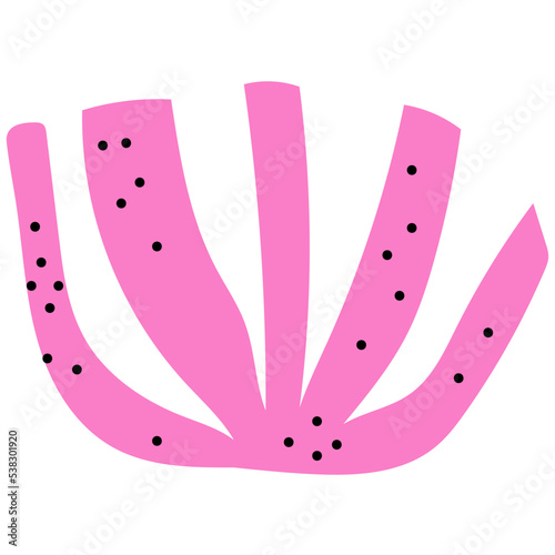 Hand drawn abstract organic shape