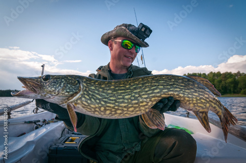 Nice pike caught on the evening session
