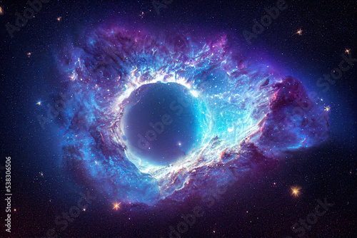 Space nebula, colorful abstract background image