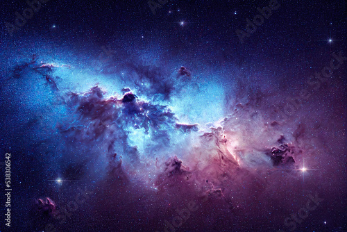 Space nebula, colorful abstract background image