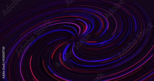 Neon glowing multicolored lines. Abstract background, 4K animation.