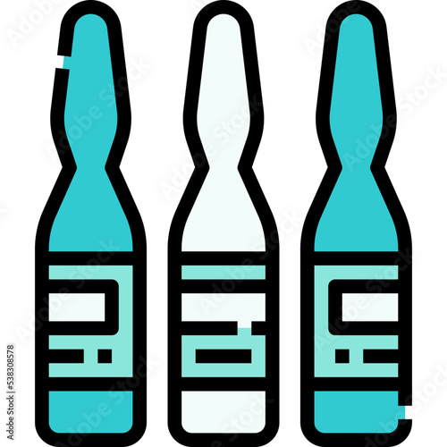 Vaccine bottle icon symbol element
