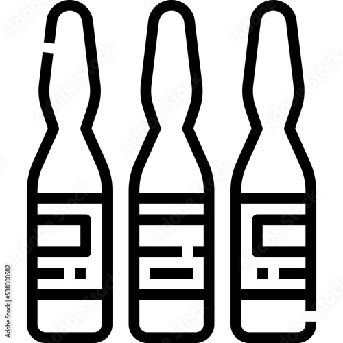 Vaccine bottle icon symbol element
